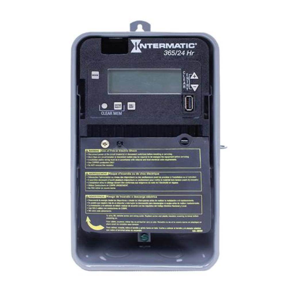 24 Hour 30 amp 120/277 volt SPST Electronic Time Switch (Type 3R Steel Enclosure) 1