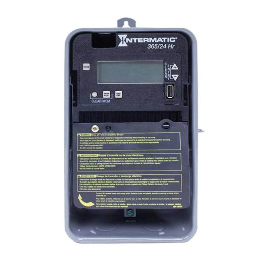 24 Hour 20/10 amp 120/277 volt SPDT Electronic Time Switch (Type 3R Steel Enclosure) 1