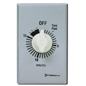 15 Minute 125-277 volt SPST Mechanical Timer (with Hold for continuous Duty) 1