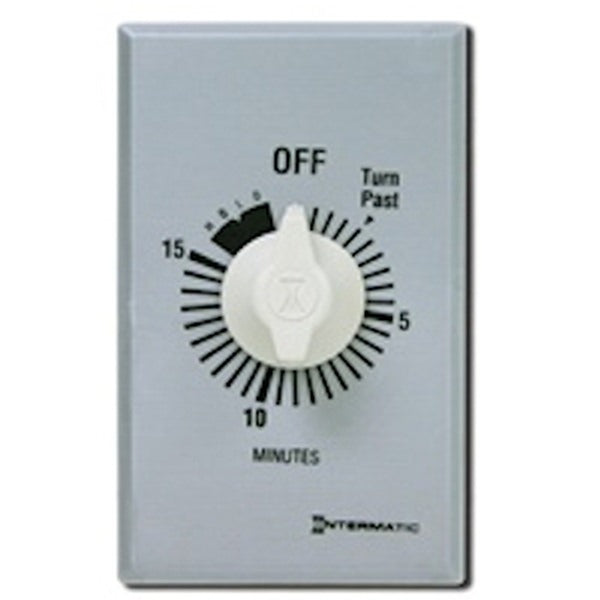15 Minute 125-277 volt SPST Mechanical Timer (with Hold for continuous Duty) 1