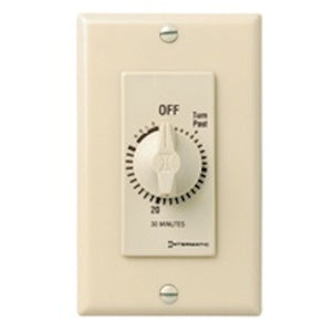 30 Minute 125-277 volt SPST Ivory Mechanical Timer (with Hold for Continuous Duty) 1