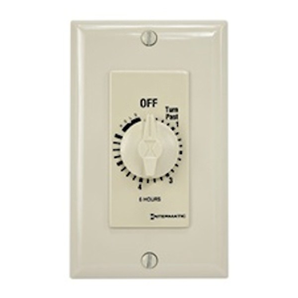 6 Hour 125-277 volt SPST Ivory Mechanical Timer (with Hold for Continuous Duty) 1