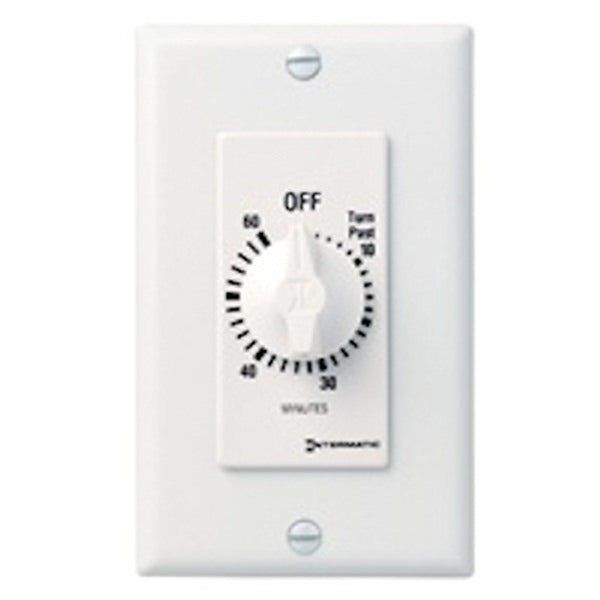 60 Minute 125-277 volt DPST White Mechanical Timer 1