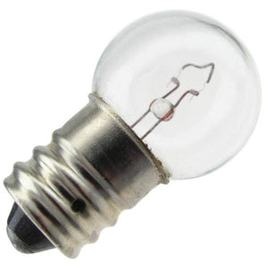 5 watt 32 volt G6 Candelabra Screw Base Clear 1