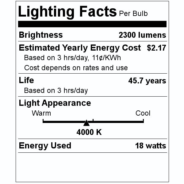 48" 18 watt 120/277 volt T8 Medium Bi-Pin Base Cool White Frosted Dual Technology Film Coated Dimmable LED 2