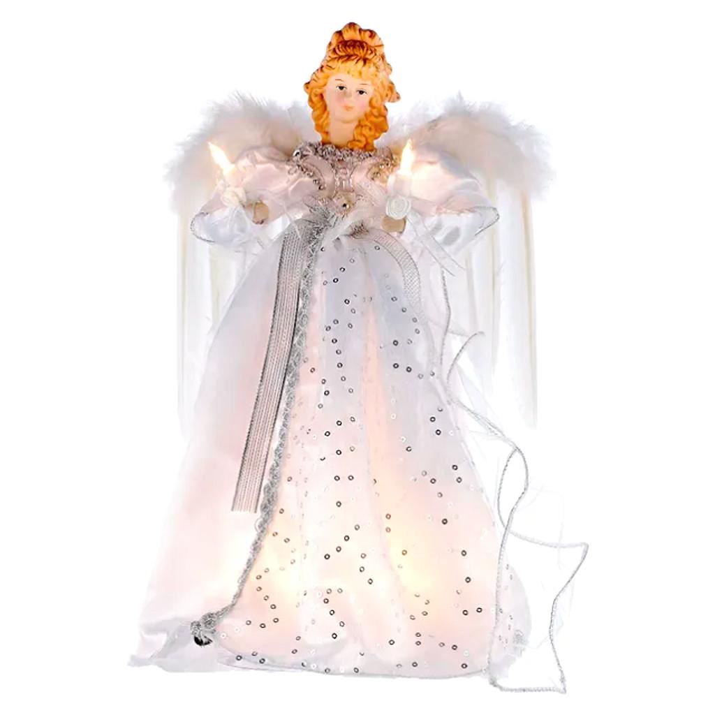 10 Light 14" Angel Christmas Tree Topper 1