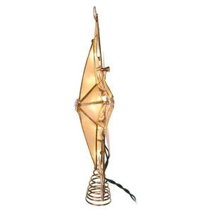 10 Light 10" Capiz Star Christmas Tree Topper 4