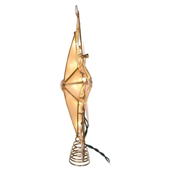 10 Light 10" Capiz Star Christmas Tree Topper 4