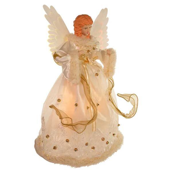 10 Light 14" Angel Christmas Tree Topper 2