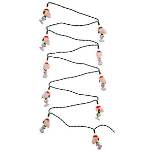 10 Light 11' Green Wire Peanuts Snoopy String Set 4