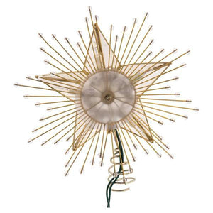 10 Light 10" Capiz Star Christmas Tree Topper 4