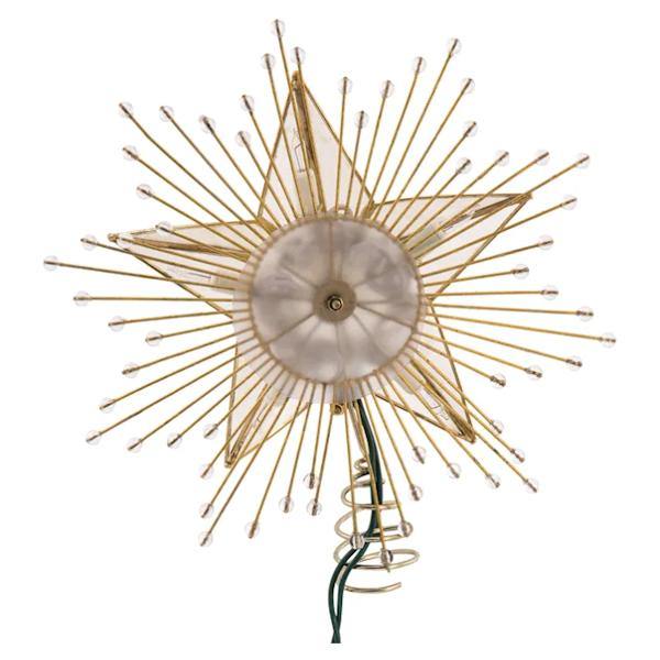 10 Light 10" Capiz Star Christmas Tree Topper 4