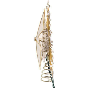 10 Light 10" Capiz Star Christmas Tree Topper 5