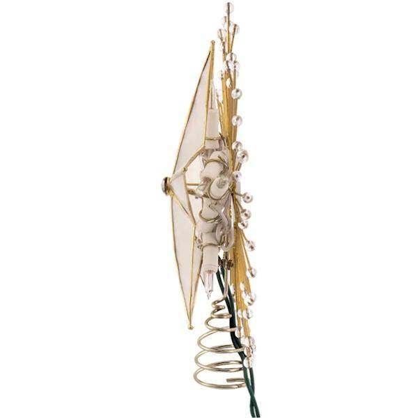 10 Light 10" Capiz Star Christmas Tree Topper 5