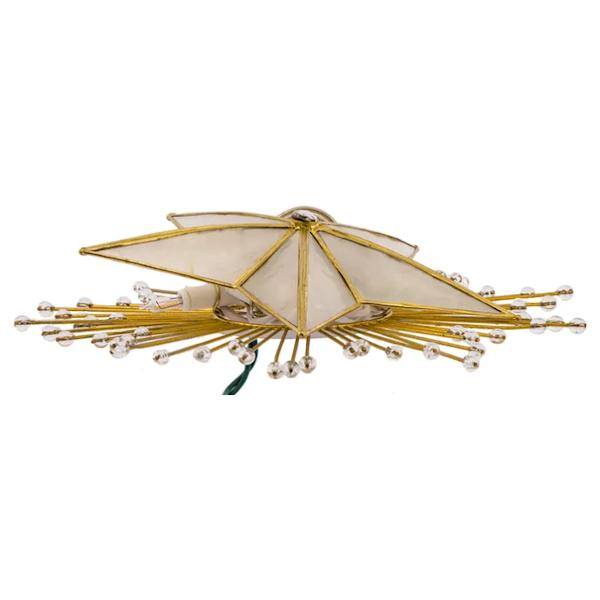 10 Light 10" Capiz Star Christmas Tree Topper 6