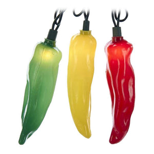 10 Light 48" Red / Green / Yellow Chili Pepper String 1