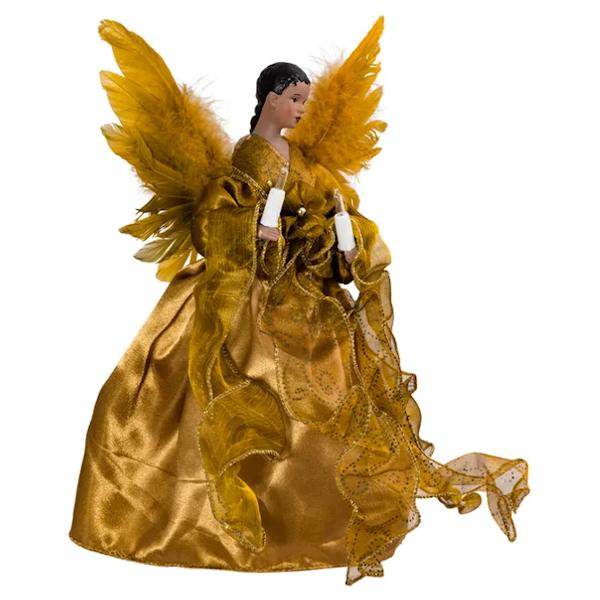 10 Light 13" African American Angel Christmas Tree Topper 3