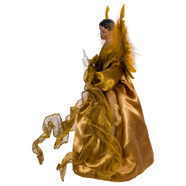 10 Light 13" African American Angel Christmas Tree Topper 4