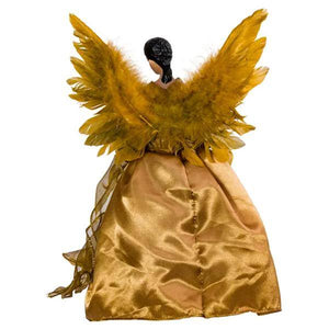 10 Light 13" African American Angel Christmas Tree Topper 5
