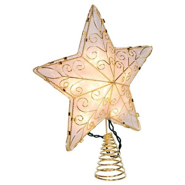 10 Light 8.5" Star Christmas Tree Topper 2