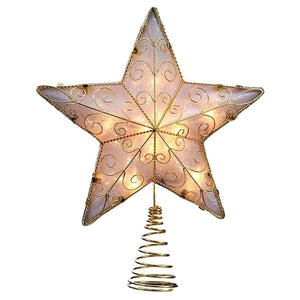10 Light 8.5" Star Christmas Tree Topper 1