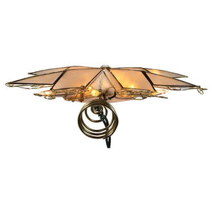 10 Light 9" Capiz Star Christmas Tree Topper 6