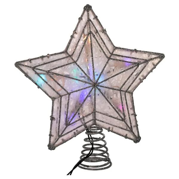10 Light 12" Color Changing LED Star Christmas Tree Topper 2