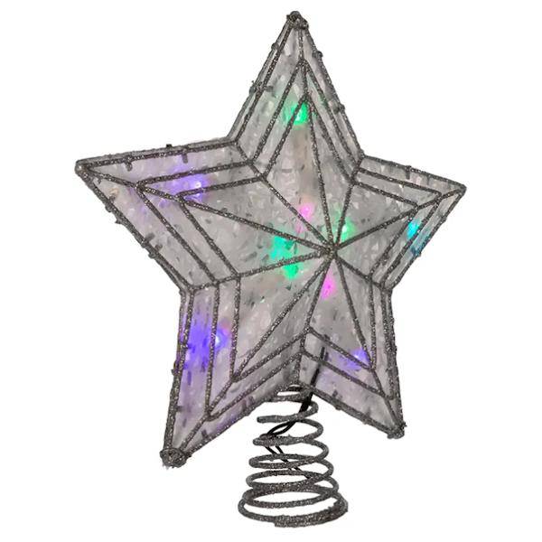 10 Light 12" Color Changing LED Star Christmas Tree Topper 3