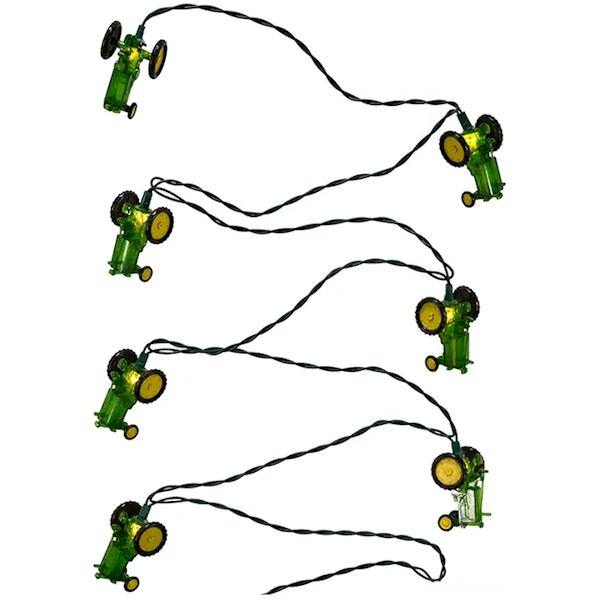 10 Light Green Wire John Deere™ Tractor Light String Set 5