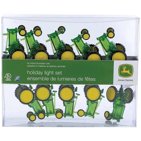 10 Light Green Wire John Deere™ Tractor Light String Set 6