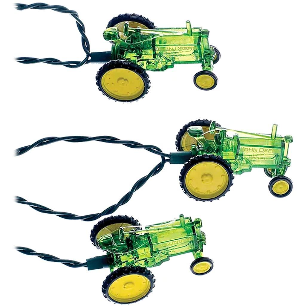 10 Light Green Wire John Deere™ Tractor Light String Set 1