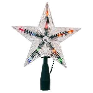 10 Light 7.3" Multi Color Star Christmas Tree Topper 2