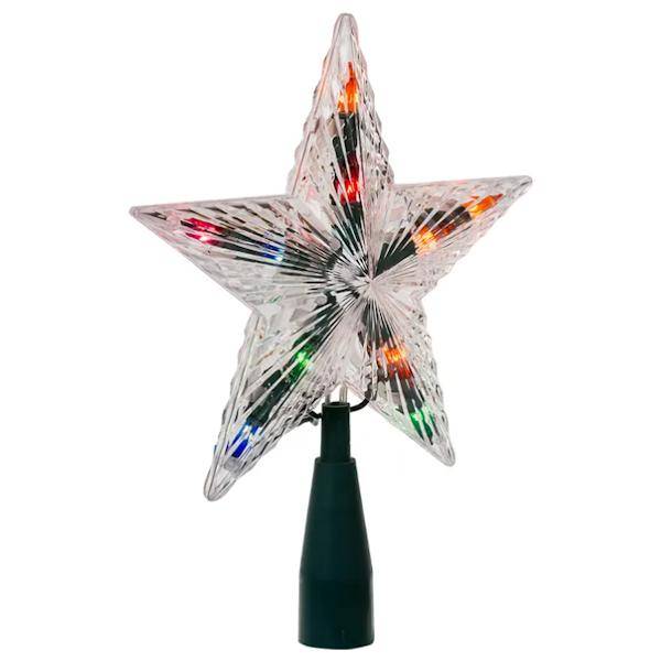 10 Light 7.3" Multi Color Star Christmas Tree Topper 3