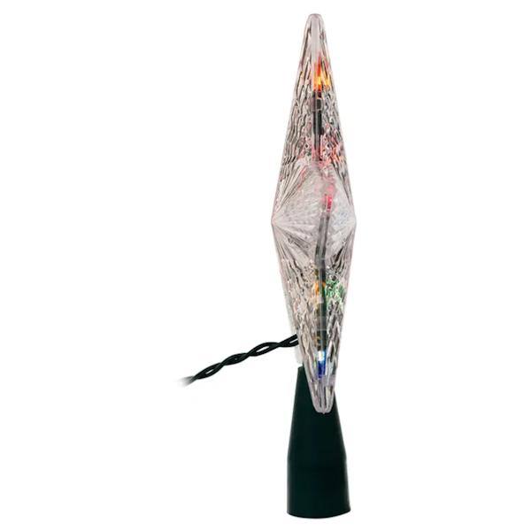 10 Light 7.3" Multi Color Star Christmas Tree Topper 4