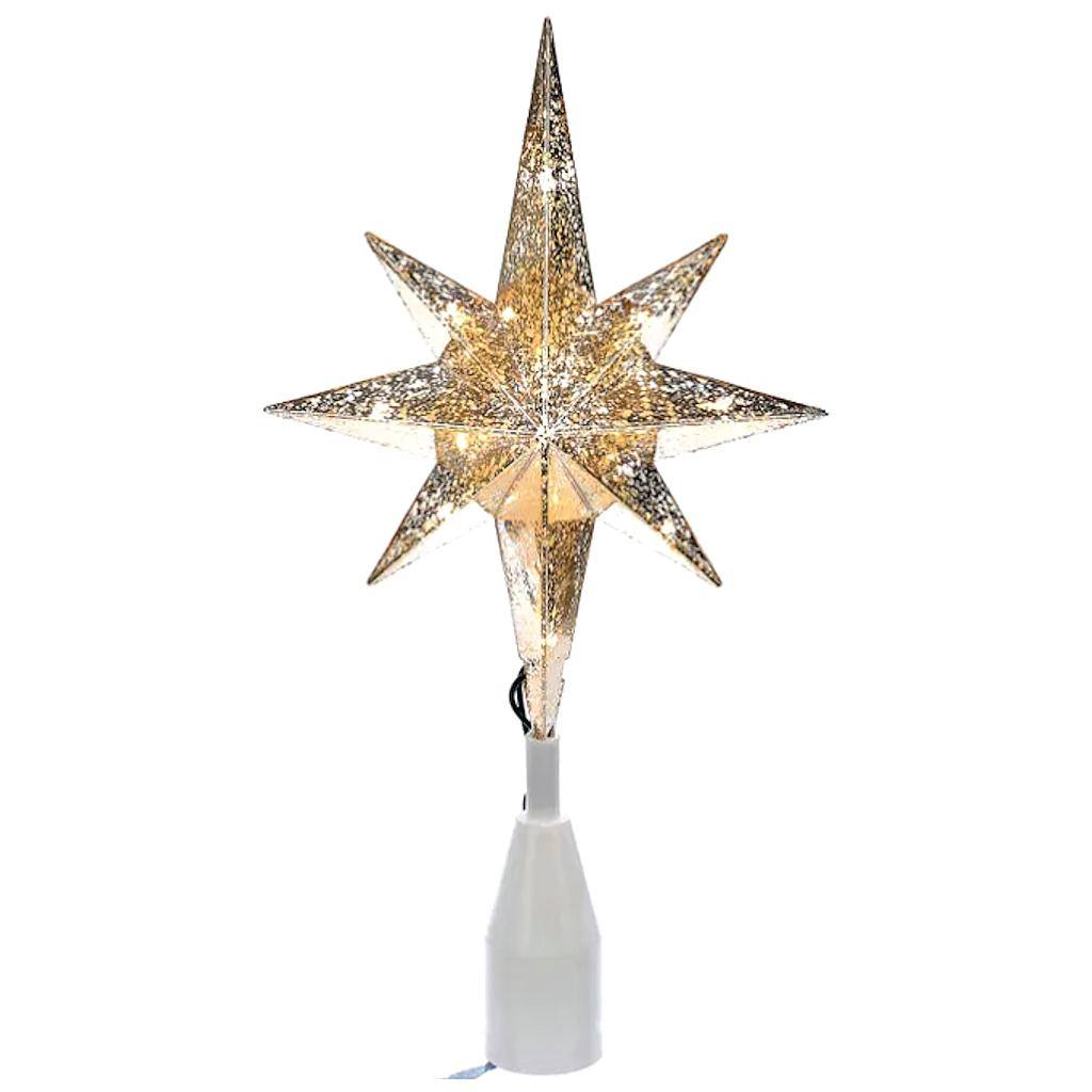 10 Light 11.5" Bethlehem Star Christmas Tree Topper 1