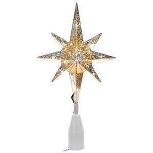10 Light 11.5" Bethlehem Star Christmas Tree Topper 1