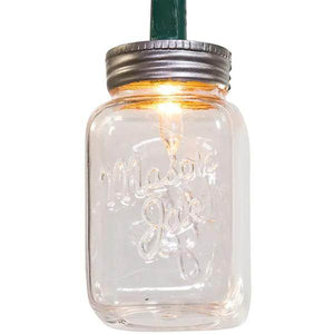 10 Light 12' Clear Mason Jar Light Set 2