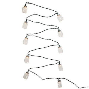 10 Light 12' Clear Mason Jar Light Set 5