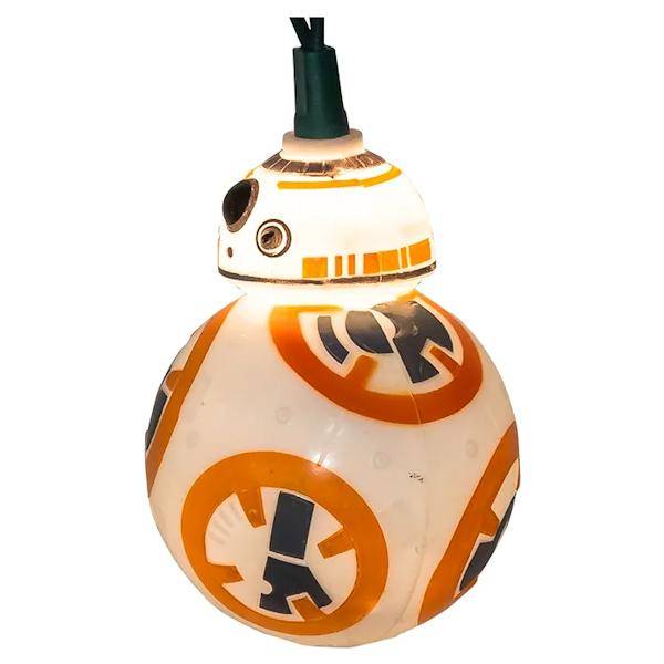 10 Light 12' Green Wire Star Wars™  BB8 String Set 2