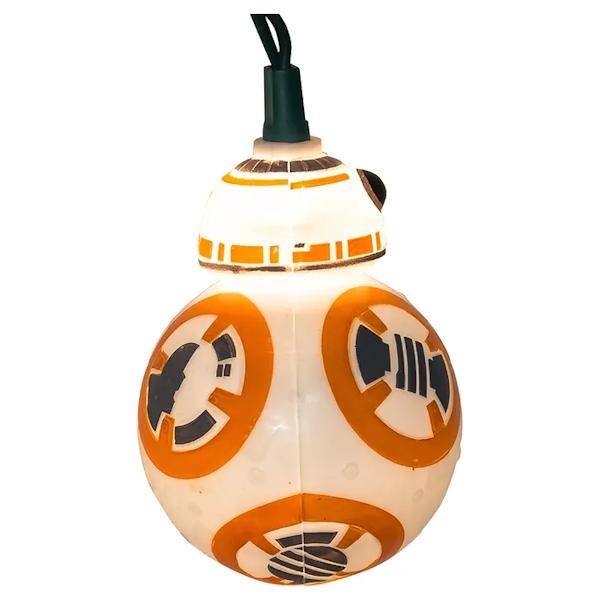 10 Light 12' Green Wire Star Wars™  BB8 String Set 3