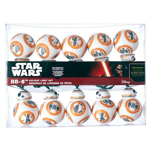 10 Light 12' Green Wire Star Wars™  BB8 String Set 6