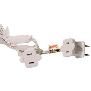 50 Light 25.5' White Wire Cool White Frosted Lights 3