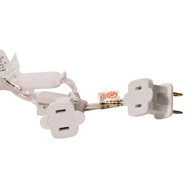 50 Light 25.5' White Wire Cool White Frosted Lights 3