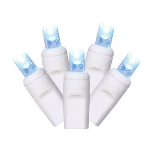 50 Light 25.5' White Wire Cool White Frosted Lights 1