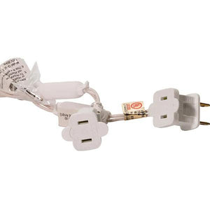 50 Light 25.5' White Wire Cool White Lights 3