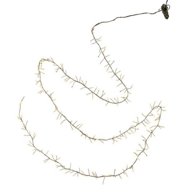 240 Light 8' Silver Wire Warm White Fairy Lights 2