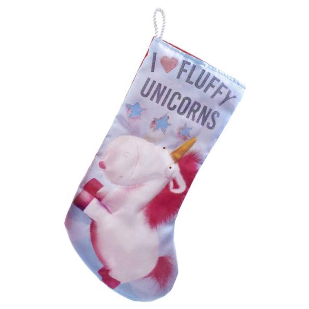 19" Despicable Me™ I Heart Fluffy Unicorns Stocking 1
