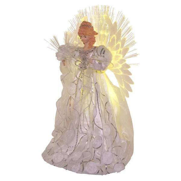 70 Light 18" Fiber-Optic Angel Christmas Tree Topper 2