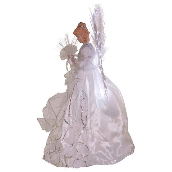 70 Light 18" Fiber-Optic Angel Christmas Tree Topper 3