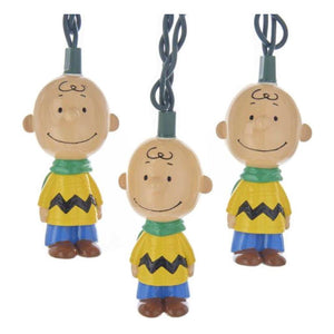 10 Light 12' Green Wire Peanuts Charlie Brown String Set 1